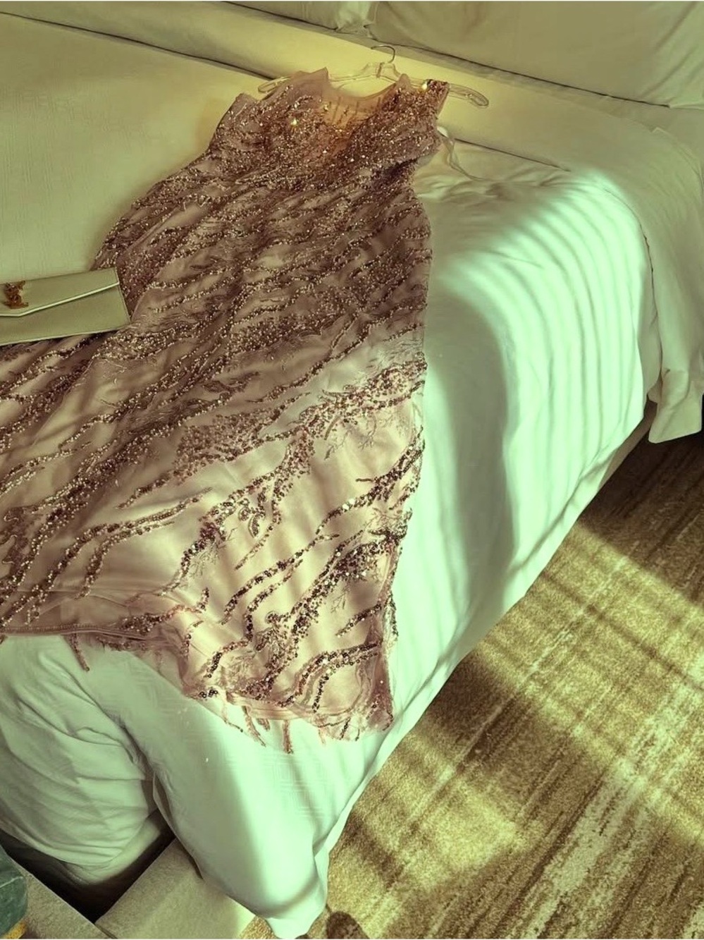 Mac Duggal Blush Pink Sleeveless Embellished Maxi Gown - Picture 3 of 4